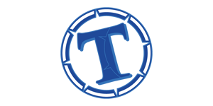 Tapiolae logo - sininen tyylitelty teksti valkoisella taustalla